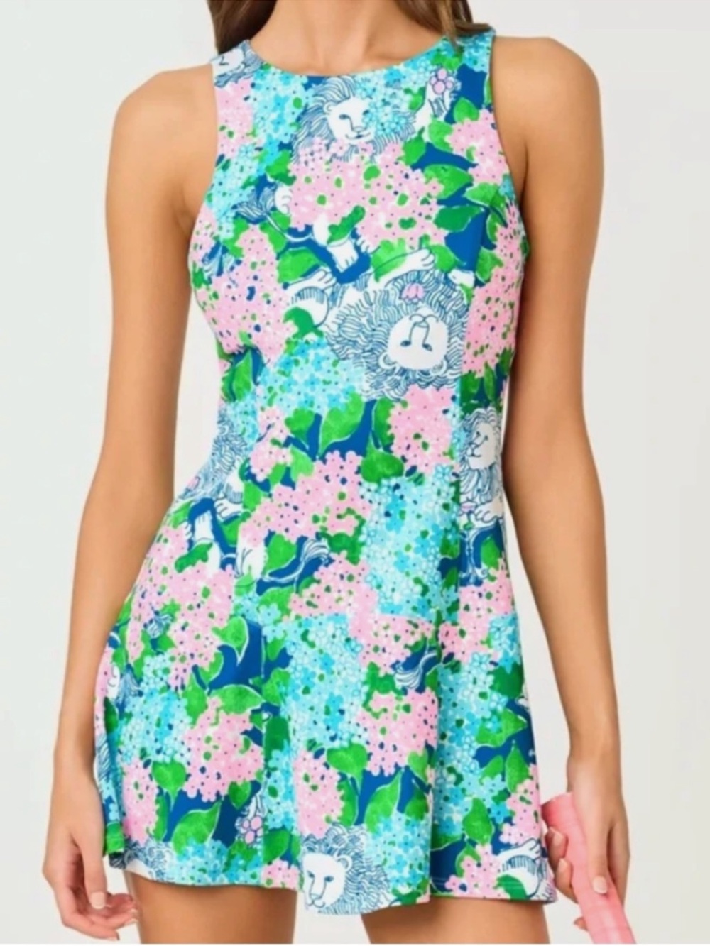 Lilly Pulitzer UPF50 Luxletic Westley Dress Lydia the Lion XL - Picture 3 of 6